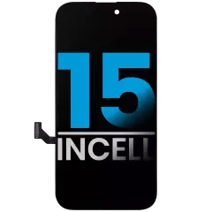 LCD-enhet för iPhone 15 (Eftermarknad: AQ7 / Incell)
