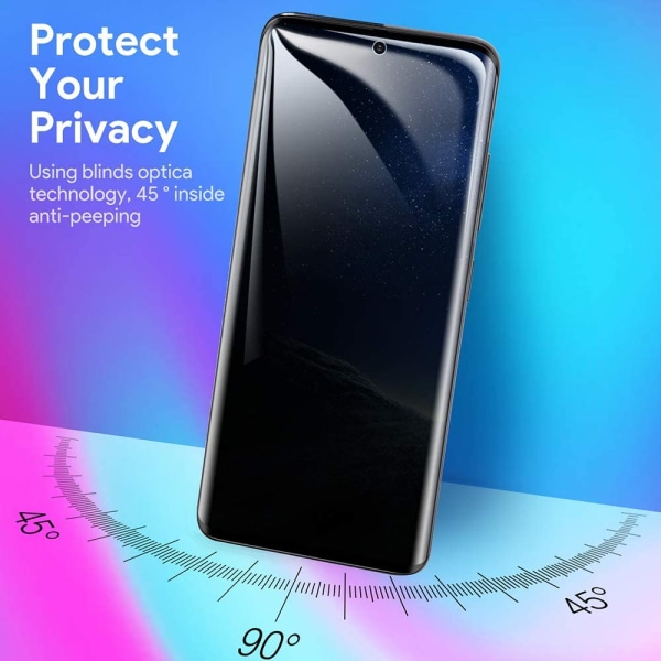 Sekretessskydd i härdat glas, för Samsung Galaxy S20 plus