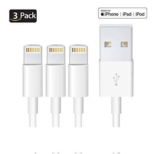 3 st 1 m hög kvalitet  iphone  kabel|vit White