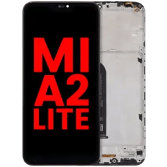 LCD Assembly With Frame For Xiaomi Mi A2 Lite (Aftermarket Plus) (Black)