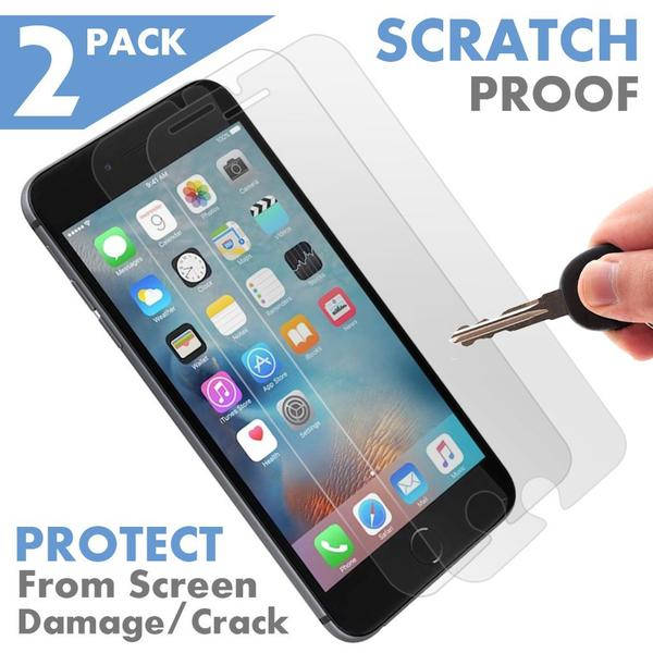 2 st Härdat glas för iphone 6/6s