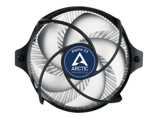 ARCTIC Alpine 23 Processor-köler 1-pack svart vit 90 mm svart