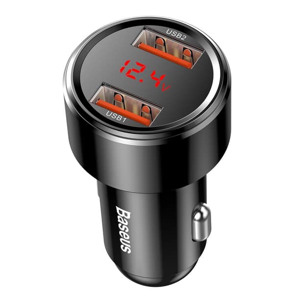 Baseus billaddare Magic PPS QC 4.0+ 2USB svart 45W
