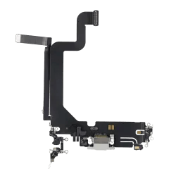 Laddningsport Flexkabel för iPhone 14 Pro Max (Premium) (Silver)