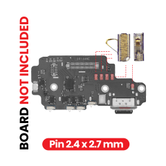 PCB-kortkontaktstift för alla Samsung-modeller (bredd: 2,4 mm / längd: 2,7 mm) (100-pack)