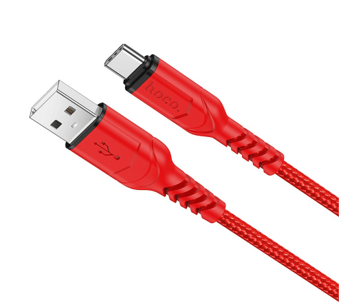 1m usb-c Böjbeständig kabel Hoco X59 röd