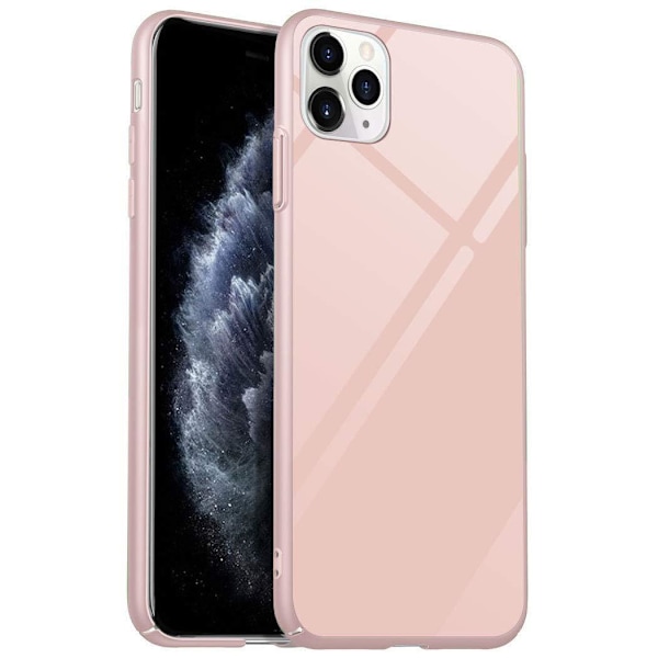 Forcell glas backfodral för iphone Xs max rosa Pink