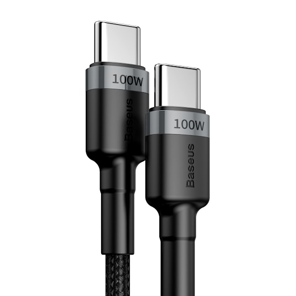 Baseus-kabel Cafule PD USB-C - USB-C 2,0 m 5A grå-svart 100W