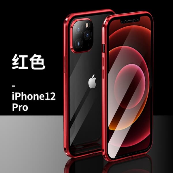 magnetfodral för iphon 12 pro max röd