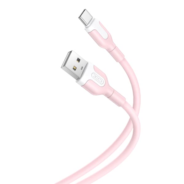 XO kabel NB212 USB - USB-C 1,0 m 2,1A rosa rosa