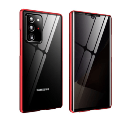 Dubbel magnetfodral för Samsung S21 Ultra – Röd