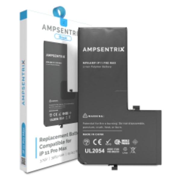 Ersättningsbatteri för iPhone 11 Pro Max (AmpSentrix Basic)