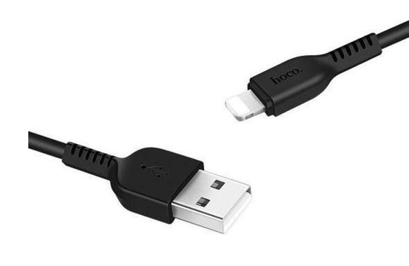 2 st 2m hoco iphone kablar svart svart