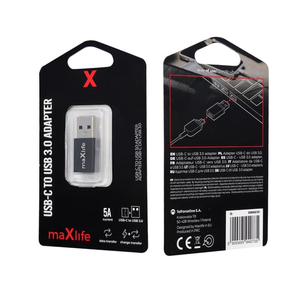 Maxlife USB-C till USB 3.0-adapter