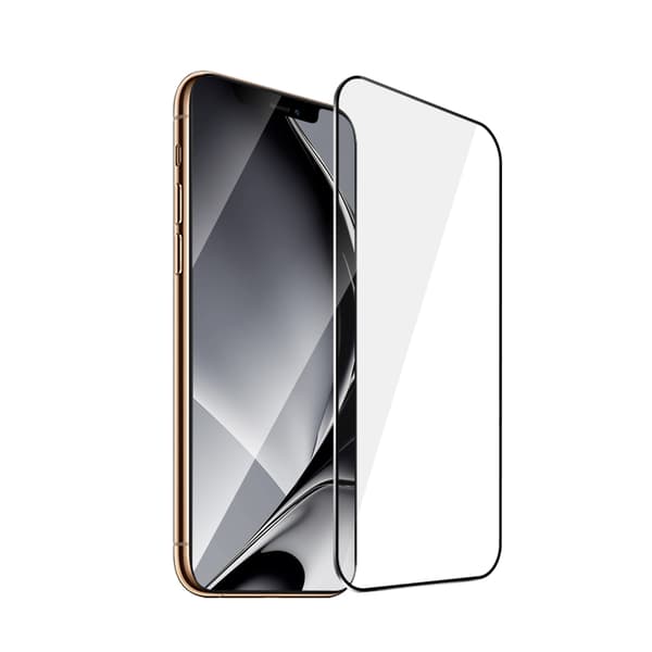 Tempered Glass with Metal Frame for iPhone XS Max / 11 Pro Max, Black Frame