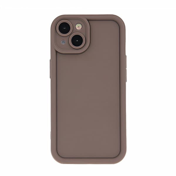 Rim TPU Skal för iPhone 15 Pro – Brun brun
