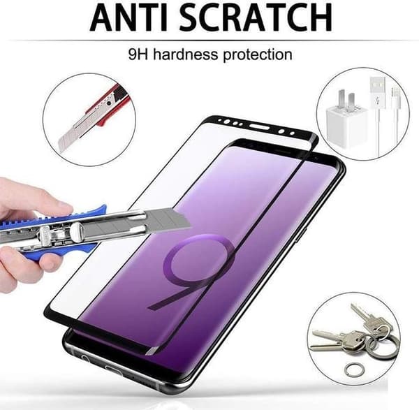 4 st heltäckande Härdat för samsung s9
