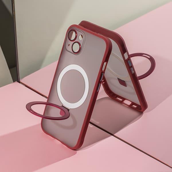 Mag Ring-fodral för iPhone 13 6,1\" röd