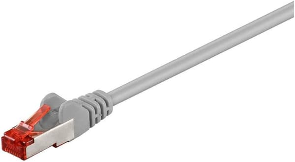 Goobay RJ45 CAT 6 S/FTP CU LSZH 15m Grey grå