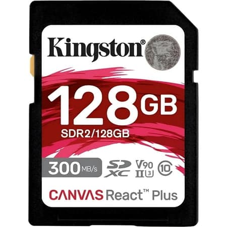 Kingston Canvas React Plus SDXC UHS-II Minneskort 128GB 300MB/s