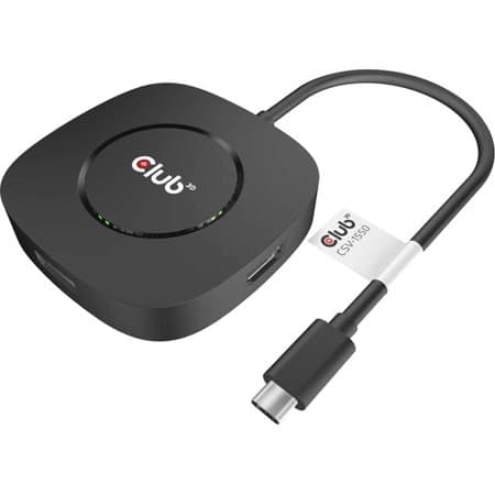 Club 3D CSV-1550 USB-C gen 1 till 3xDisplayPort videoadapter svart