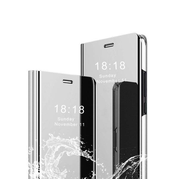 hög kvalitet flip fodral för One plus 8 pro silver Silver