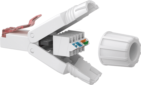 Goobay RJ45 CAT6 UTP 20M Uskärmet flad vit vit