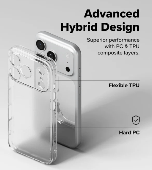 Slimmat silikonskal 1 mm – Transparent – iPhone 17 Pro Max transparent