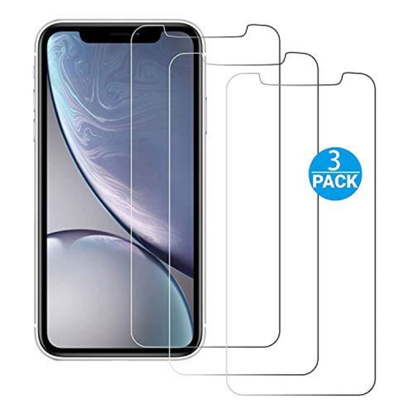 3 st iphone Xr skärmskydd Transparent