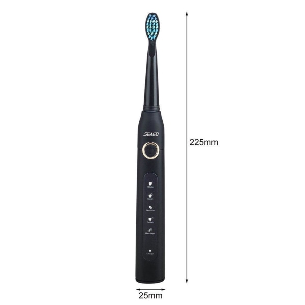 Seago SG-507 elektrisk  Smart  tandborste svart Black