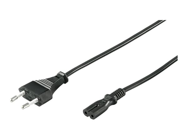 Goobay Powerkabel (8-talsstik) 3m svart