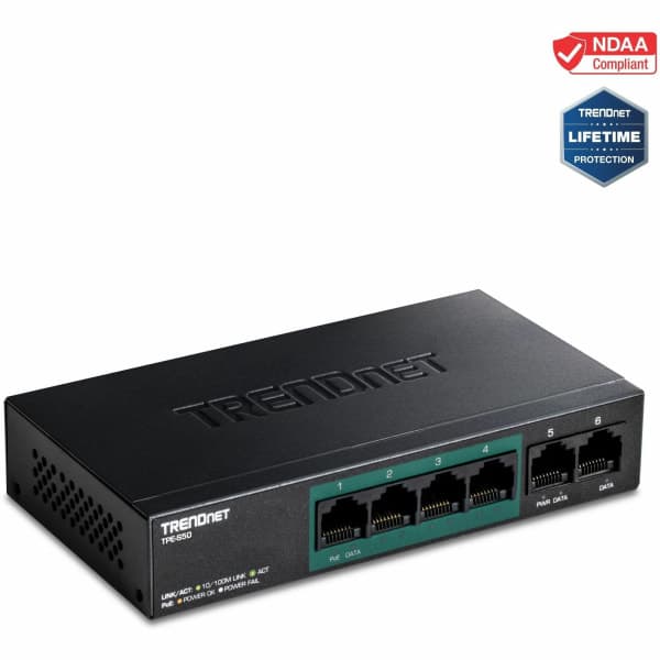 TRENDnet TPE S50 Switch 5-porte 10/100 PoE
