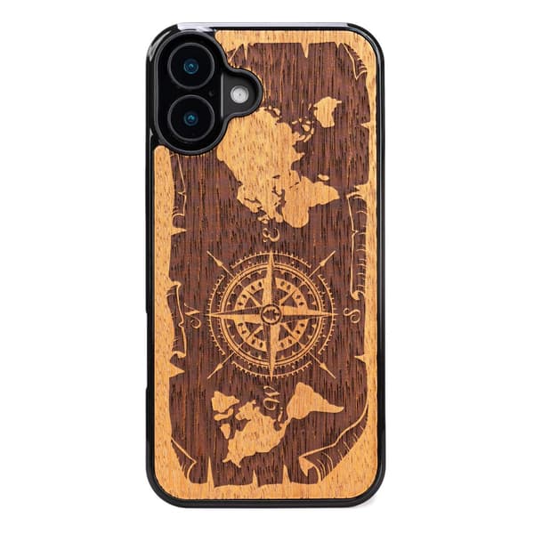 Bewood case for iPhone 16 Plus 6.7\" Compass Merbau