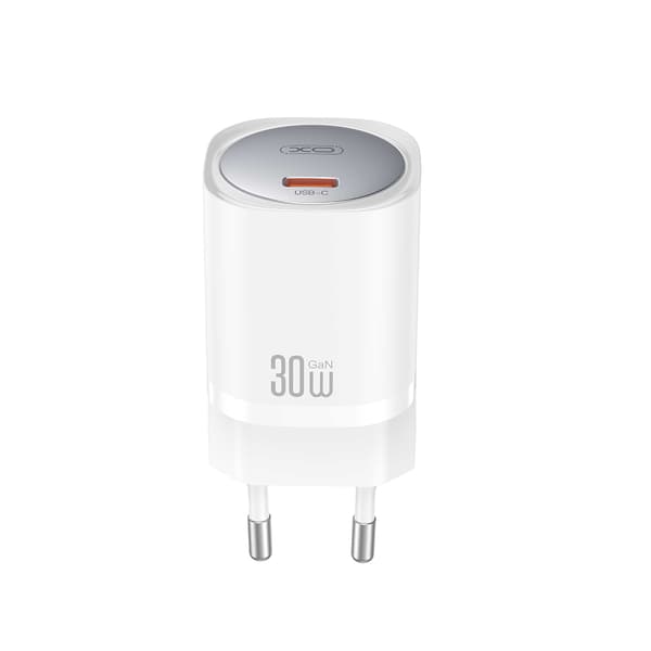 XO väggladdare CE20 PD 30W 1x USB-C vit + kabel USB-C - USB-C