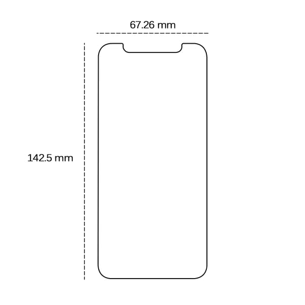 Härdat glas 2,5D för iPhone 12 / iPhone 12 Pro 6,1\"