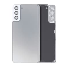 Back Cover Glass With Camera Lens For Samsung Galaxy S21 Plus (Service Pack) (Phantom Silver)