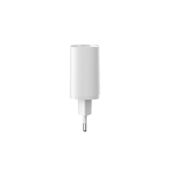 Devia väggladdare Extreme PD GaN 65W 2x USB-C 1x USB vit + kabel USB-C - USB-C laptopladdare