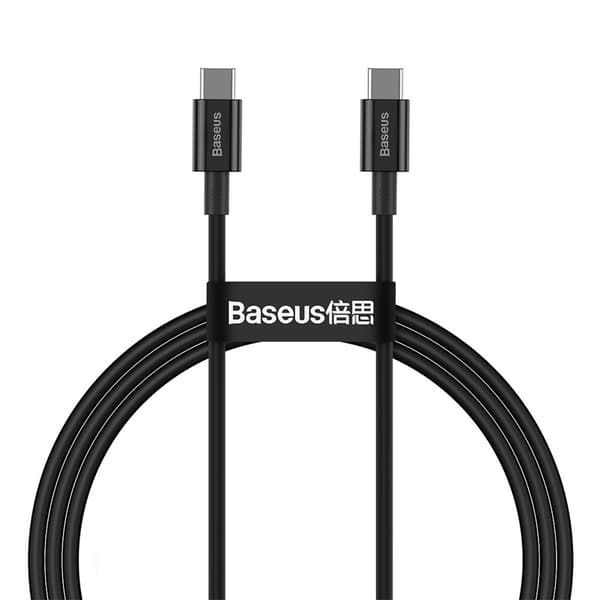 Baseus kabel Superior PD USB-C - USB-C 1,0m svart 100W svart