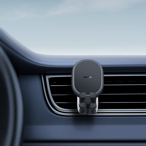 Baseus bilhållare Stable svart gravity air vent svart