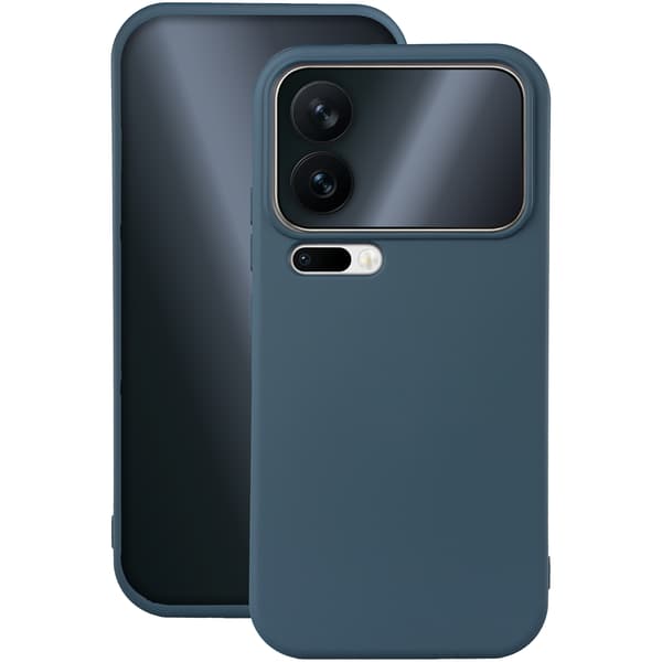 Silikonfodral för Xiaomi 17 Pro mörkblå