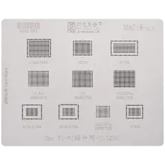 WiFi-stencil för MacBook (A1989 / A1990 / A2159 / A1706 / A1534, 2015-2016 / A1932) (MAC 8)