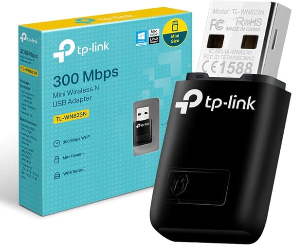 TP-Link Netvärksadapter USB 2.0 300Mbps trådlös