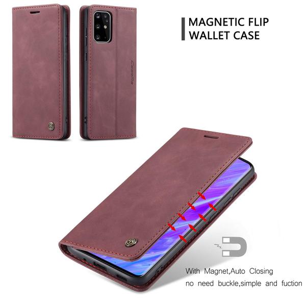 Hög kvalitet plånbok Läderfodral  för Samsung S20 Ultra|mörk brun