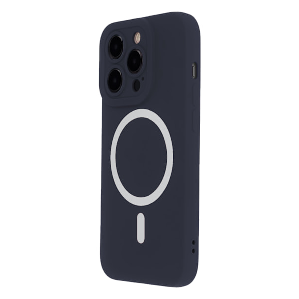Silicon Soft Mag Case for iPhone 15 Pro 6.1\" Dark Blue
