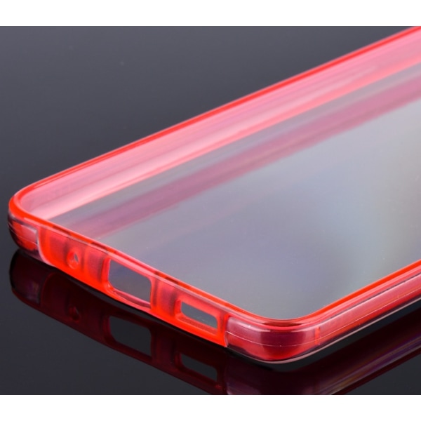 TPU fodral fram och back för Samsung S21plus röd