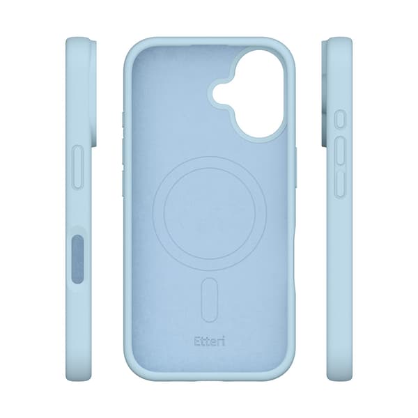 Etteri Silikon Mag skal för iPhone 16 Plus ljusblå