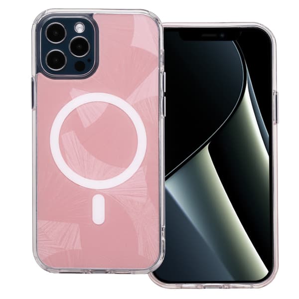 Flash Mag skal för iPhone 12 / 12 Pro rosa rosa