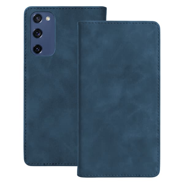 Smart Suede fodral för Samsung Galaxy S20 FE / S20 Lite / S20 FE 5G marinblå