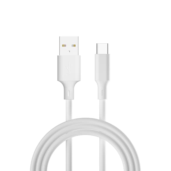 Forever återvinningskabel USB-A - USB-C 1,5m 3A KR60-AC-00 vit