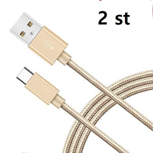 2 st 1 m USB-C färgade kabel